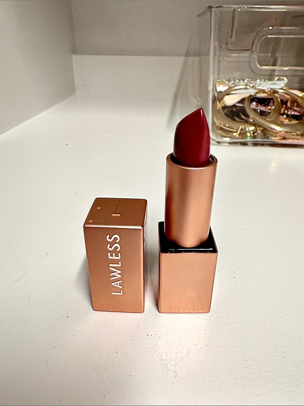 LAWLESS Forget The Filler Lip-Plumping Line-Smoothing Satin Cream Lipstick Brown